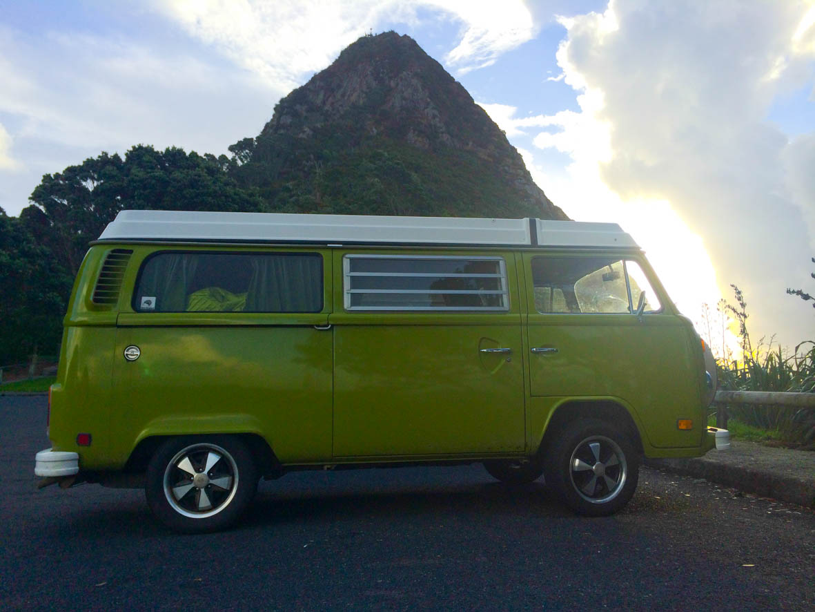 Our home for the next 9 days in NZ, a Volkswagen Kombi from 1979
